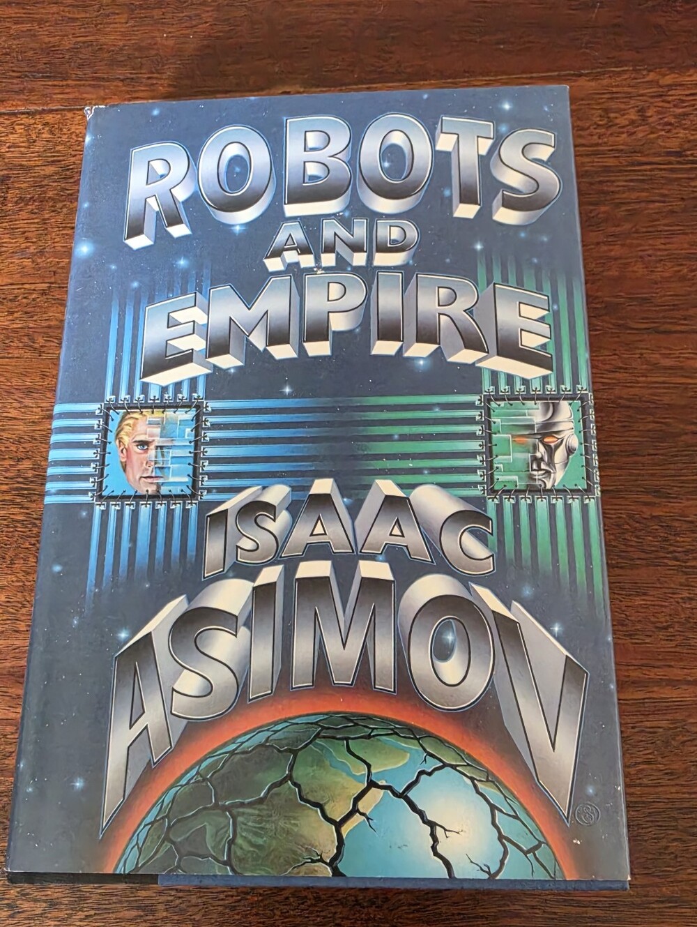 Robots and Empire Asimov 1985 1st Edition Vintage Science Fiction Doubleday HCDJ